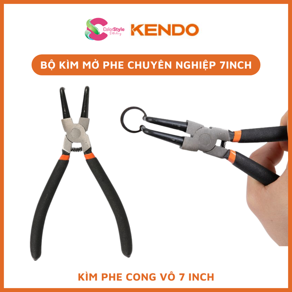  Bộ kìm mở phe chuyên nghiệp Kendo 7 inch 180mm 