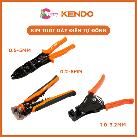  Kìm tuốt dây điện tự động đa năng Kendo nhiều kích thước 