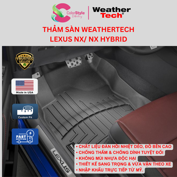  Thảm sàn WeatherTech Lexus NX/ NX Hybrid 
