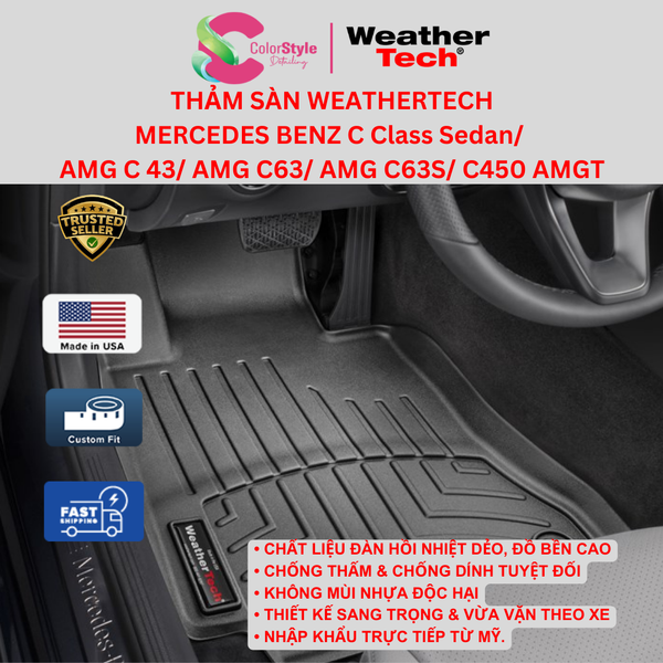  Thảm sàn WeatherTech Mercedes-Benz C Class/ AMG C 43/ C63/ C63S/ C450 