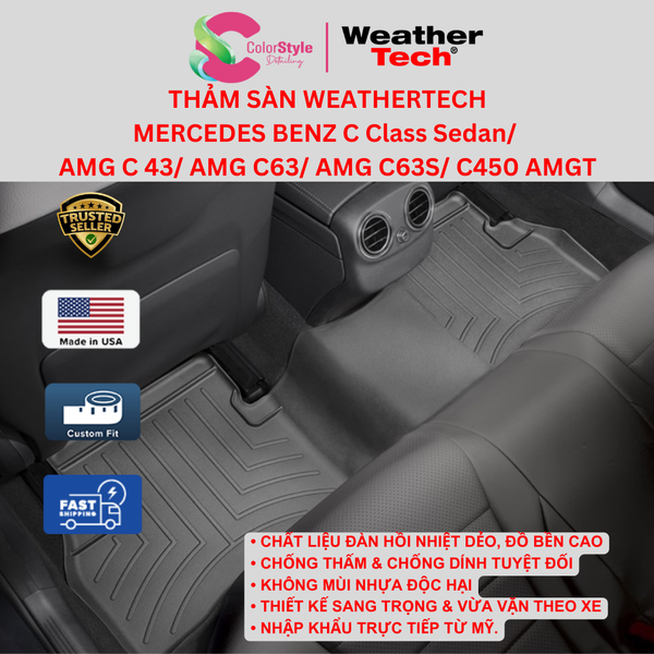  Thảm sàn WeatherTech Mercedes-Benz C Class/ AMG C 43/ C63/ C63S/ C450 