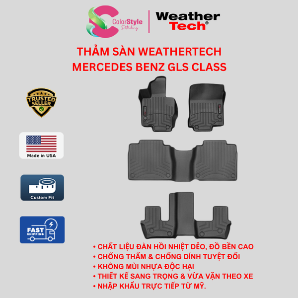  Thảm sàn WeatherTech Mercedes-Benz GLS Class 