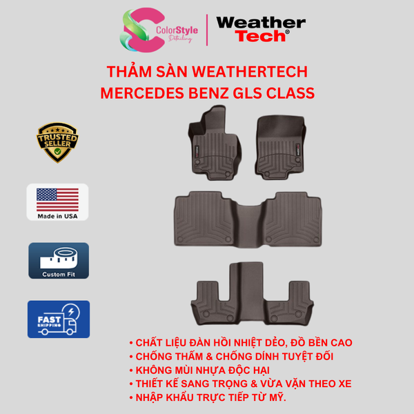  Thảm sàn WeatherTech Mercedes-Benz GLS Class 