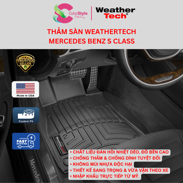  Thảm sàn WeatherTech Mercedes-Benz S Class 