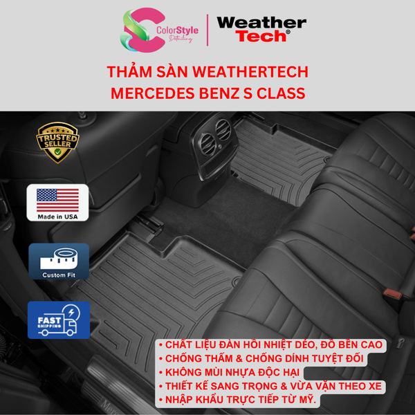  Thảm sàn WeatherTech Mercedes-Benz S Class 