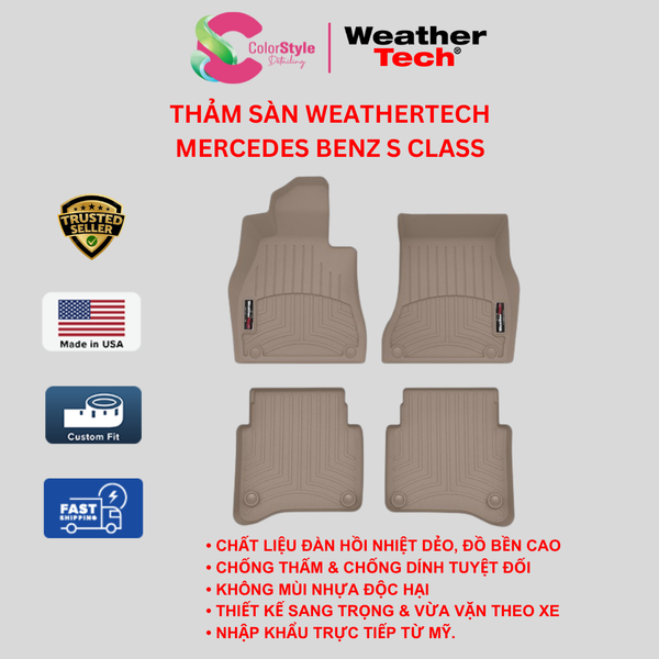 Thảm sàn WeatherTech Mercedes-Benz S Class 