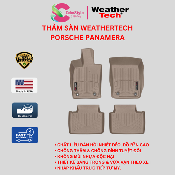  Thảm sàn WeatherTech Porsche Panamera Chính Hãng Mỹ 