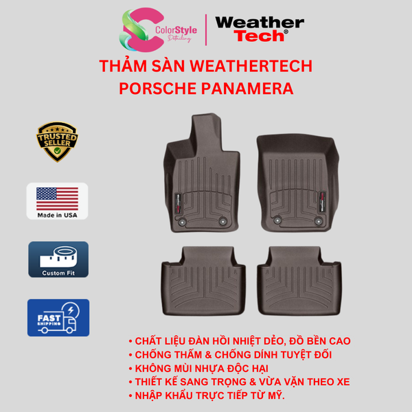  Thảm sàn WeatherTech Porsche Panamera Chính Hãng Mỹ 