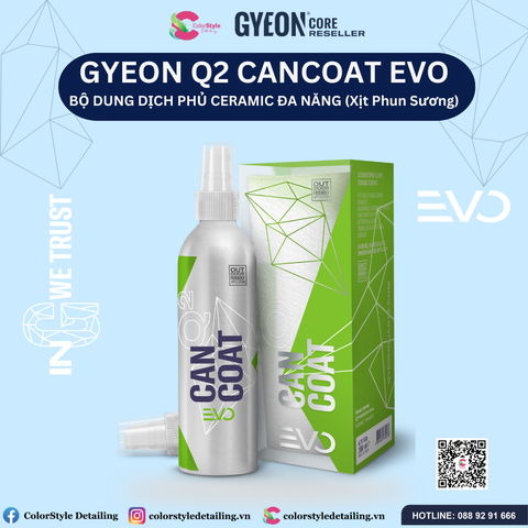  GYEON Q2 CanCoat EVO Phủ Ceramic Đa Năng Dạng Xịt Phun Sương 