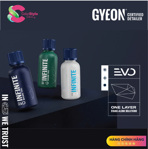  GYEON Q2 Infinite Base Type 1 EVO, Bộ Dung Dịch Phủ Ceramic Sơn 