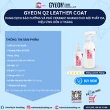  GYEON Q2 Leather Coat, Bảo Dưỡng Và Phủ Ceramic Nhanh Đồ Da, 3 Tháng 
