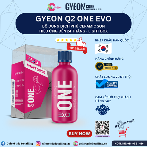  Bộ dung dịch phủ ceramic sơn GYEON Q2 One EVO 