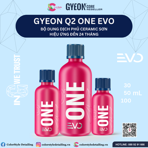  Bộ dung dịch phủ ceramic sơn GYEON Q2 One EVO 