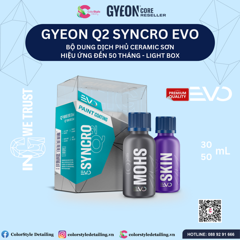  Bộ dung dịch phủ ceramic sơn GYEON Q2 Syncro EVO 