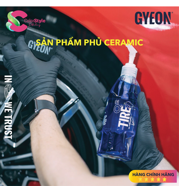  Dung dịch phủ Ceramic lốp xe/ bề mặt cao su GYEON Q2 Tire 