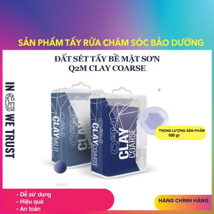  Đất sét tẩy bề mặt sơn GYEON Q²M Clay Coarse/ Mild 