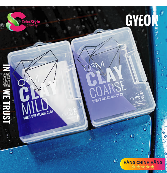  Đất sét tẩy bề mặt sơn GYEON Q²M Clay Coarse/ Mild 