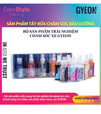  Bộ sản phẩm mini trải nghiệm chăm sóc, làm sạch xe Gyeon Q²M Set 
