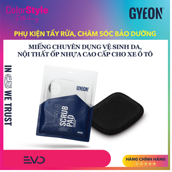  GYEON Q2M Scrub Pad EVO Xốp 2 Mặt Trắng Đen Chuyên Lau Nội Thất 