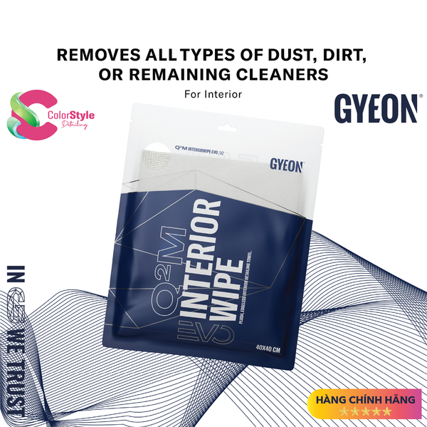  GYEON Q2M Interior Wipe EVO Khăn Microfibre Chuyên Lau Nội Thất (2c) 