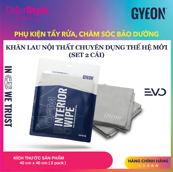  GYEON Q2M Interior Wipe EVO Khăn Microfibre Chuyên Lau Nội Thất (2c) 