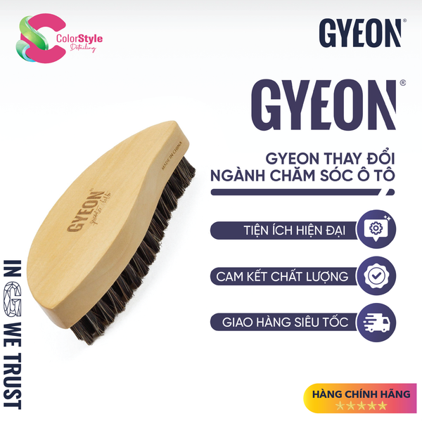  GYEON Q2M Leather Brush Bàn Chải Vệ Sinh Da Nội Thất 