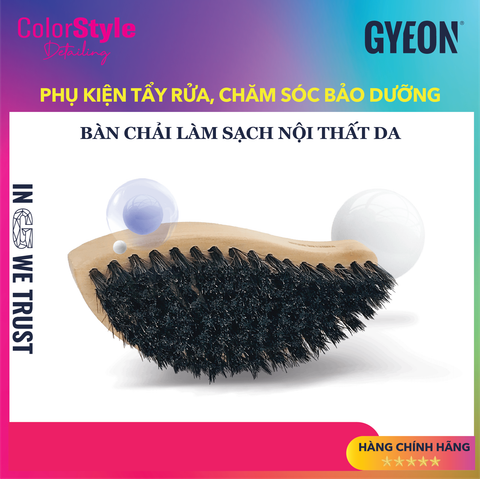  Bàn chải làm sạch đồ da với lông ngựa mềm mại GYEON Q²M LeatherBrush 