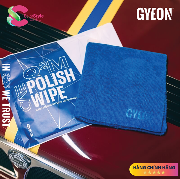  Khăn microfibre 2 mặt cao cấp lau xi đánh bóng GYEON Q²M PolishWipeEVO 