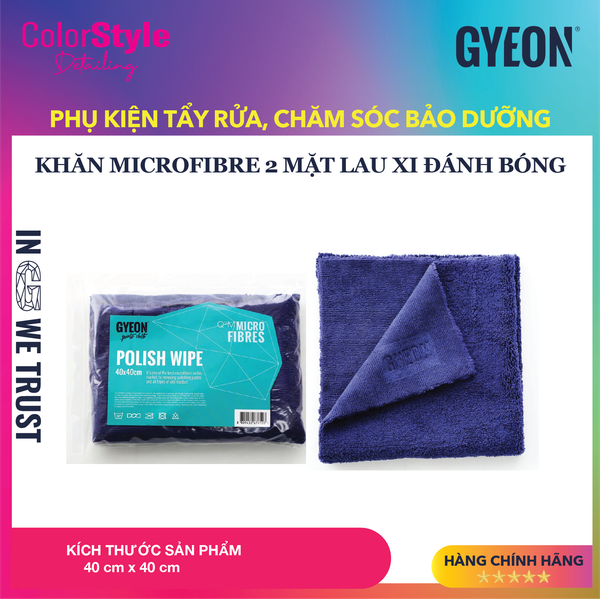  Khăn microfibre lau xi đánh bóng Q²M PolishWipe 40x40 cm 