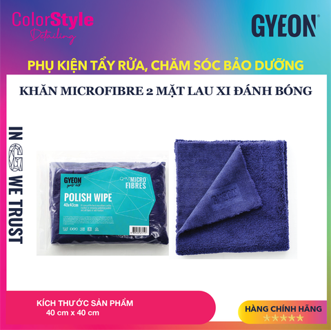  KHĂN MICROFIBER LAU XI ĐÁNH BÓNG GYEON Q2M PolishWipe 