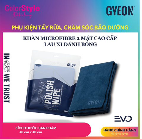  KHĂN MICROFIBER LAU XI ĐÁNH BÓNG GYEON Q2M PolishWipe EVO 