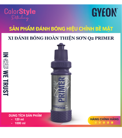  Xi đánh bóng hoàn thiện sơn GYEON Q2 Primer 