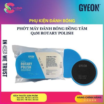  Phớt máy đánh bóng đồng tâm GYEON Q²M Rotary Polish 