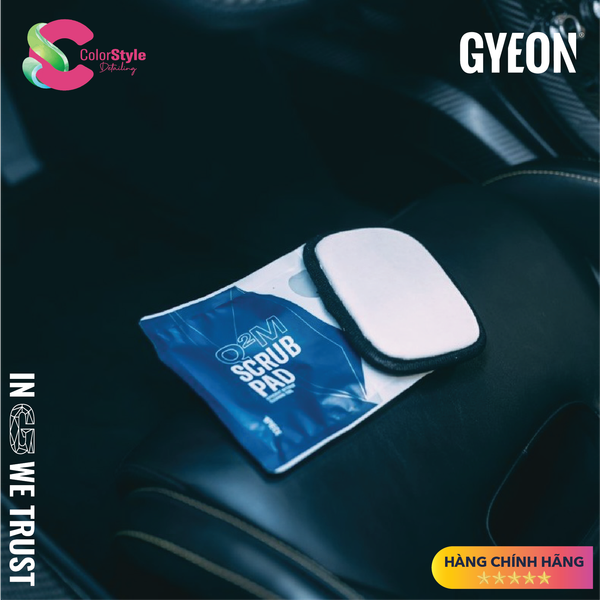  GYEON Q2M Scrub Pad EVO Xốp 2 Mặt Trắng Đen Chuyên Lau Nội Thất 