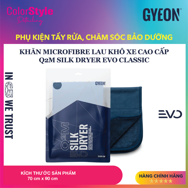  Khăn microfibre lau khô xe cao cấp GYEON Q²M SilkDryer EVO 