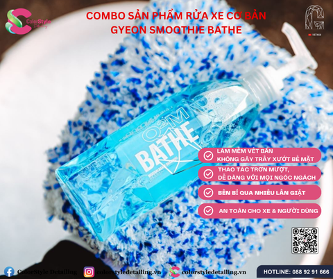  Combo sản phẩm rửa xe cơ bản Gyeon Smoothie Bathe 