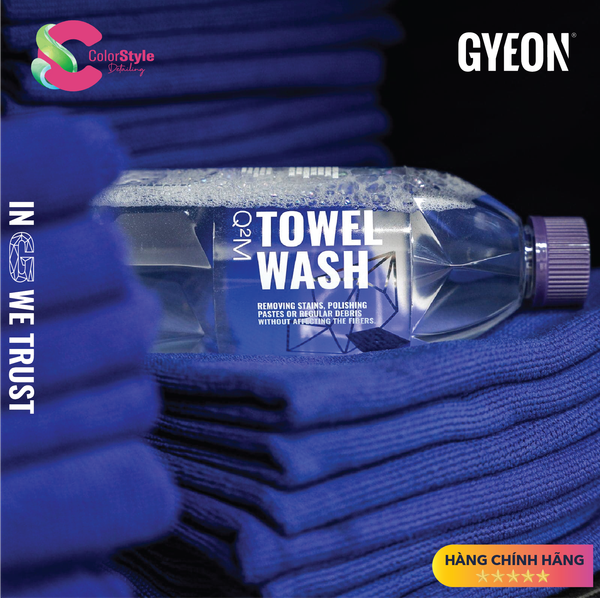  GYEON Q2M Towel Wash, Dung Dịch Giặt Khăn Microfiber, 500 ml 