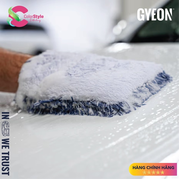  GYEON Q2M Wash Pad Evo Găng Tay Microfiber Rửa Xe 2 Mặt Cao Cấp 