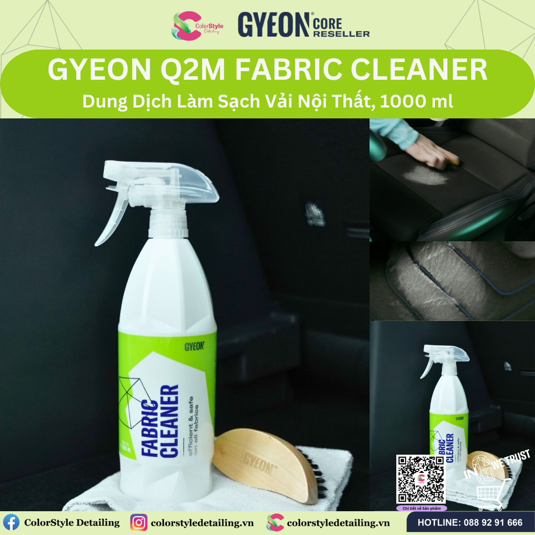 GYEON Q2M Fabric Cleaner, Dung Dịch Làm Sạch Vải Nội Thất, 1000 ml ...