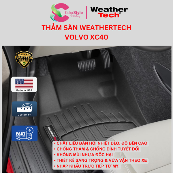  Thảm Sàn Ô Tô WeatherTech Volvo XC40 - Chính Hãng Mỹ 
