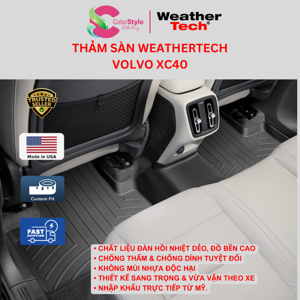  Thảm Sàn Ô Tô WeatherTech Volvo XC40 - Chính Hãng Mỹ 