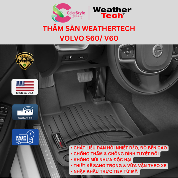  Thảm sàn WeatherTech Volvo S60/V60 