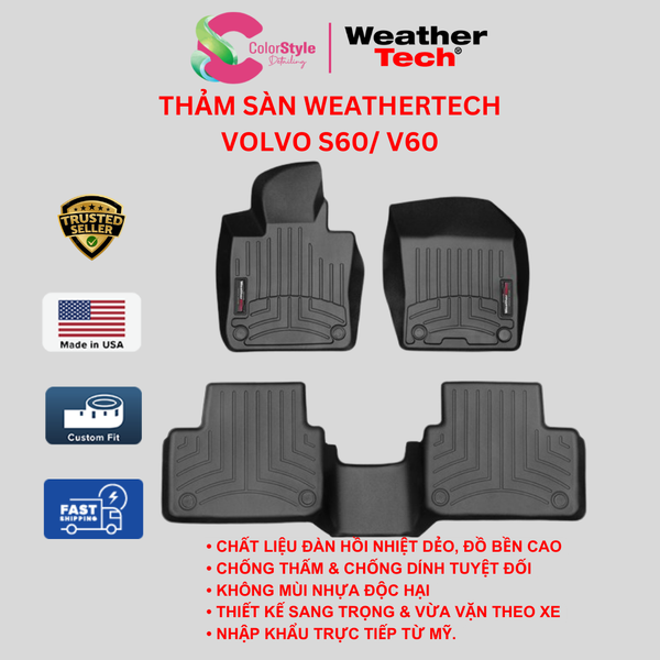  Thảm sàn WeatherTech Volvo S60/V60 