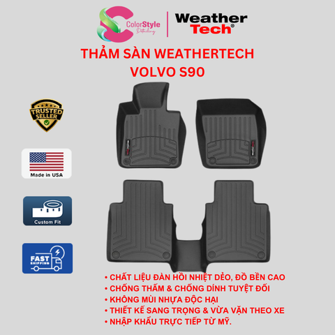  Thảm sàn WeatherTech Volvo S90 (Hàng ghế sau) 