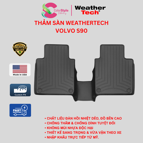  Thảm sàn WeatherTech Volvo S90 (Hàng ghế sau) 