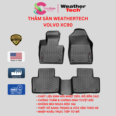  Thảm sàn WeatherTech Volvo XC90 (7 Chỗ) 
