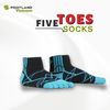 FIVE TOES SOCKS BLACK/BLUE