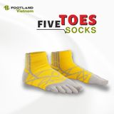  FIVE TOES SOCKS YELLOW/GREY 