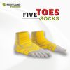 FIVE TOES SOCKS YELLOW/GREY