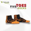 FIVE TOES SOCKS BLACK/ORANGE